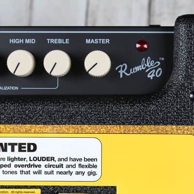 Fender® Rumble 40 Bass Electric Guitar Amplifier 40 Watt 1 x 10 Solid State Amp image 5