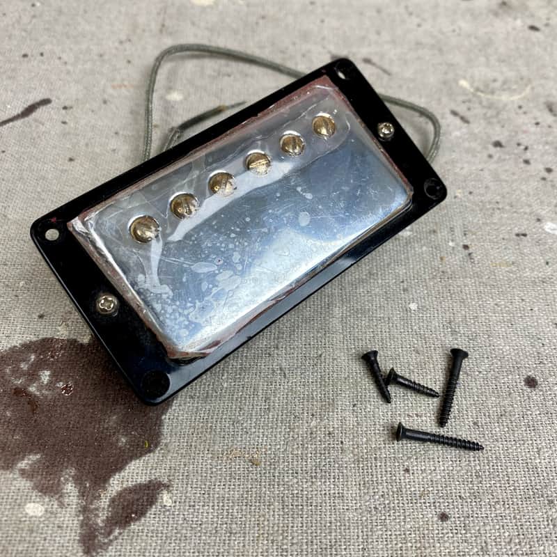 Vintage Gibson Tarback Humbucker Pickup 1980 w/ Pickup Ring NOS 7.50 k ohm image 1