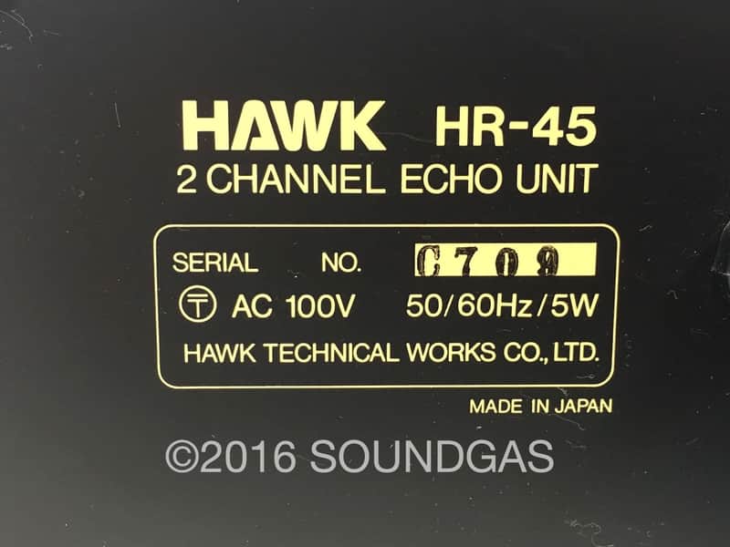 Hawk HR-45 Stereo Spring Reverb | Reverb