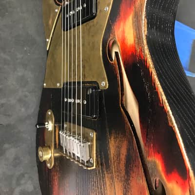 Paoletti Custom Nancy 2021 -3 Tone Sunburst & Black with Relic (Lee Malia) image 3