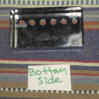 used (light medium relic'd) genuine Gibson PRPC-015 Chrome Bridge Humbucker Cover - BRIDGE pole spacing: 52mm -- 2 and 1/16 inch image 19