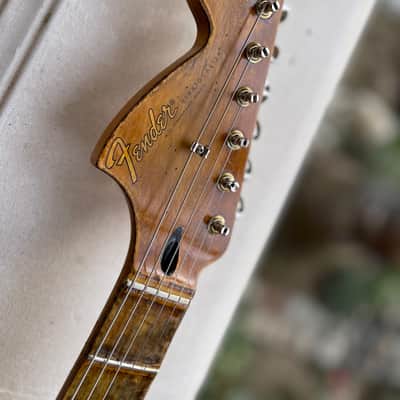 MJT Stratocaster Hardtail with Fender Jimi Hendrix Neck “Daphne Blue Heavy Relic” image 7