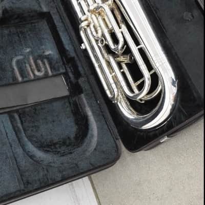 Yamaha YEP-642SII Neo Compensating Euphonium 2010s - Silver-Plated image 2