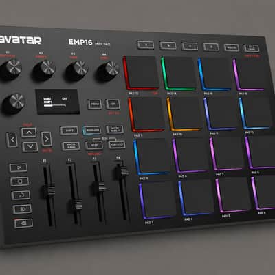 EMP16 MIDI Pad Controller with 16 RGB Velocity-Sensitive Pads, Bluetooth & Beat Maker Controls image 2