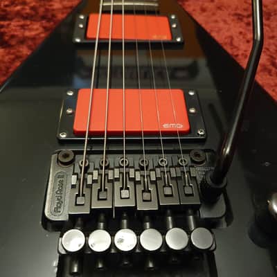 RARE Esp Custom Shop 80's Randy Rhoads Custom Flying V Alexi Laiho EMG Jackson Reverse Headstock image 5