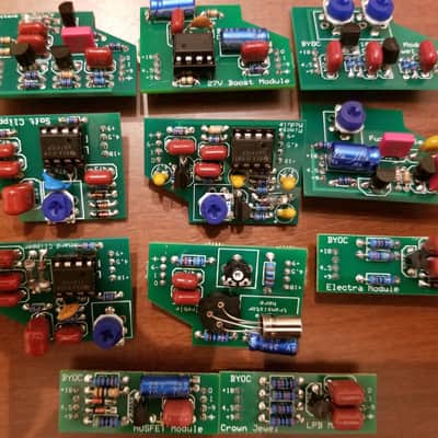 BYOC Crown Jewel Distortion Pedal New ASSEMBLED WITH One MODULE and Dry Blend image 2