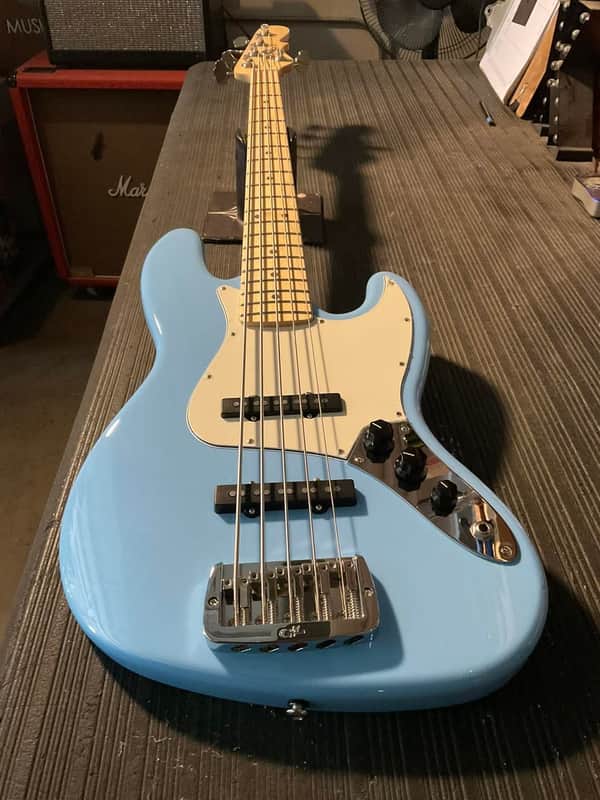 G&L Fullerton Deluxe JB-5 2023 - Himalayan Blue image 1