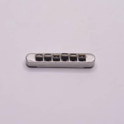 1980's Vintage Gibson Three-Point Top-Adjust Tune-o-Matic Bridge Chrome w/Brass Inserts Firebrand SG Les Paul Victory Explorer ES-335 1981 1982 image 8
