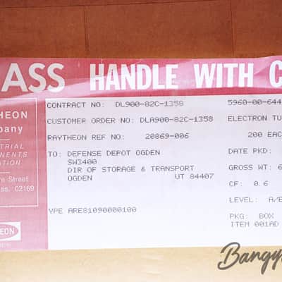 Lot 50 Vintage Military Raytheon JAN 6418 Premium Tube - BangyBang Tubes image 13