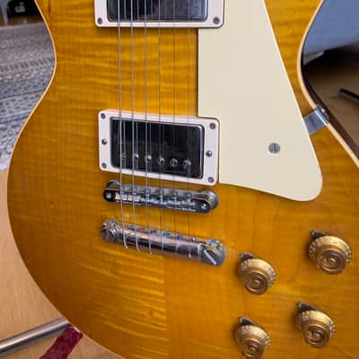 Gibson Les Paul 1960 Reissue 2017 - Wood effect/ dirty lemon burst image 19