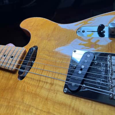 2012 - Fender Select Carved top Telecaster (Amber) image 17