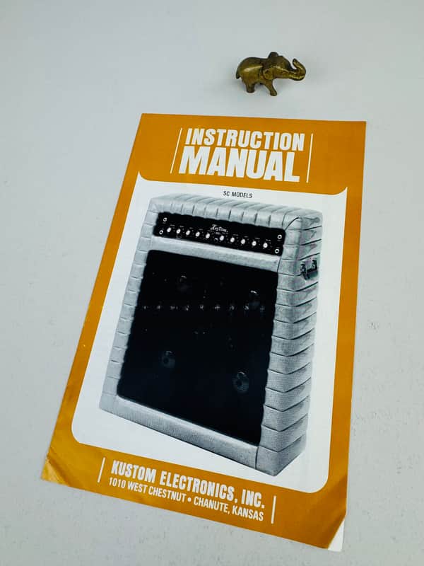 Kustom SC Series Instruction Manual / Foldout 1970 image 1