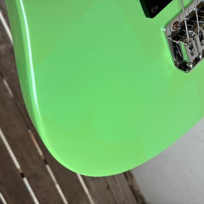 First Act ME 219 short scale electric Guitar upgraded - Neon green image 19