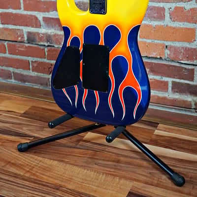 Jackson USA Custom Super Strat Charvel San Dimas Style Fender Headstock 1991 Hot Rod Flames image 14