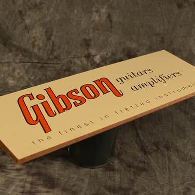 Gibson 1950s Vintage Style Guitar Stand Display Sign image 3