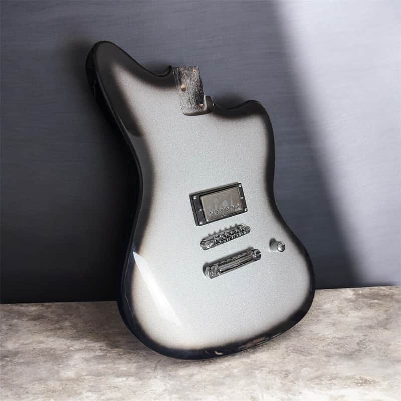 Tone Bakery Jazzbird M Loaded Body with EMG Pickup - Silverburst image 1