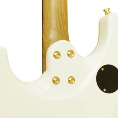 Stagg 30TH LEGACY WH 30th Anniversary Legacy Series Solid Mahogany Body Roasted Maple Neck 6-String Electric Guitar image 6