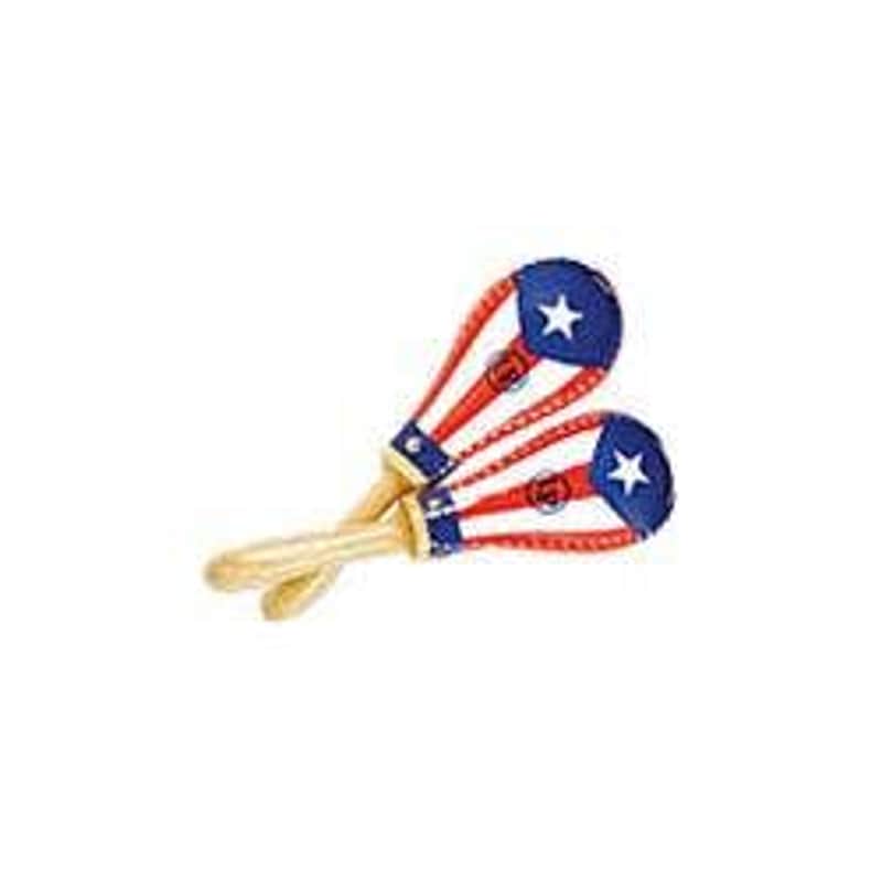 Latin Percussion LP393PR  Matador Puerto Rican Flag Maracas image 1