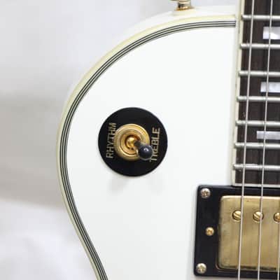 Epiphone LP-Custom Inspired by Gibson 6 String Electric Guitar - White image 4
