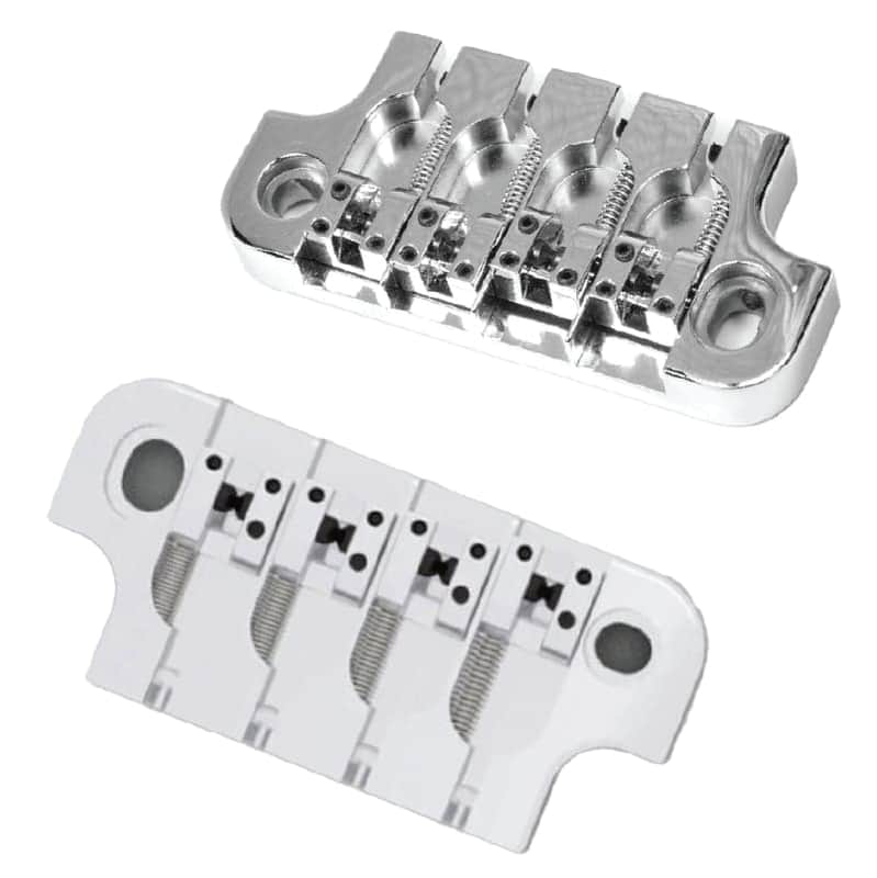 New - Hipshot SuperTone Gibson® Bass Replacement Bridge CHROME 5G410C image 1