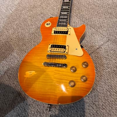 Epiphone Les Paul Standard Plus Top 2003 Trans Amber image 4