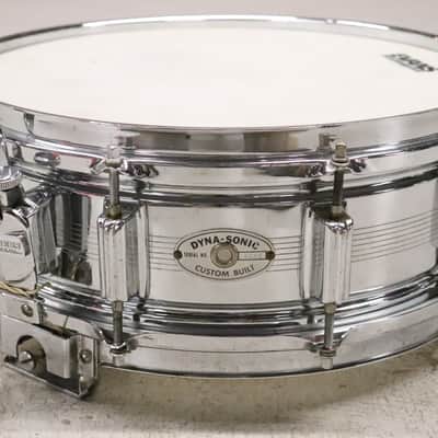 Rogers "7-Line" Dyna-Sonic 5x14" Brass Snare Drum "Beavertail" Lugs Vintage 1960's image 1