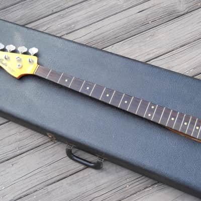 Rare Lefty! 1965 Fender Jazz Bass Neck With Tuners, Matching White Head Stock! 100% Original image 6