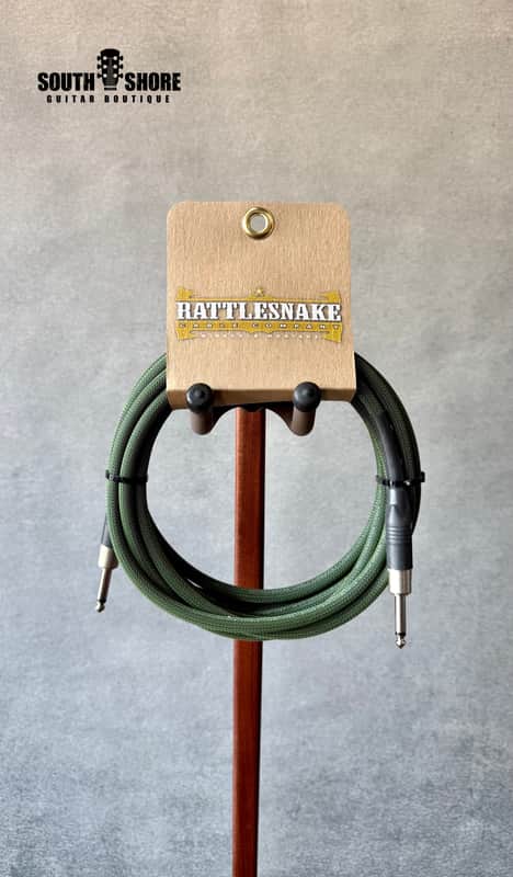 Rattlesnake 15' Standard Radar Olive Instrument Cable – Straight to Straight (Authorized Dealer) image 1