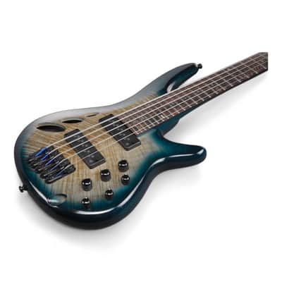 Ibanez SRD905CTL SR Bass Workshop 5-string Electric Bass - Cosmic Blue Starburst Low Gloss image 3