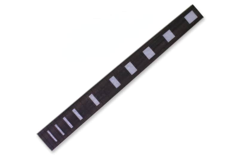 Unfinished Electric Guitar Ebony Fretboard 22 Fret Guitar Neck 24.75 Inch White Block Inlay (22fret 24.75 inch) image 1