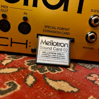 Mellotron M4000D – Factory Custom Black & Gold – Sound Card 02 + Original Box image 9