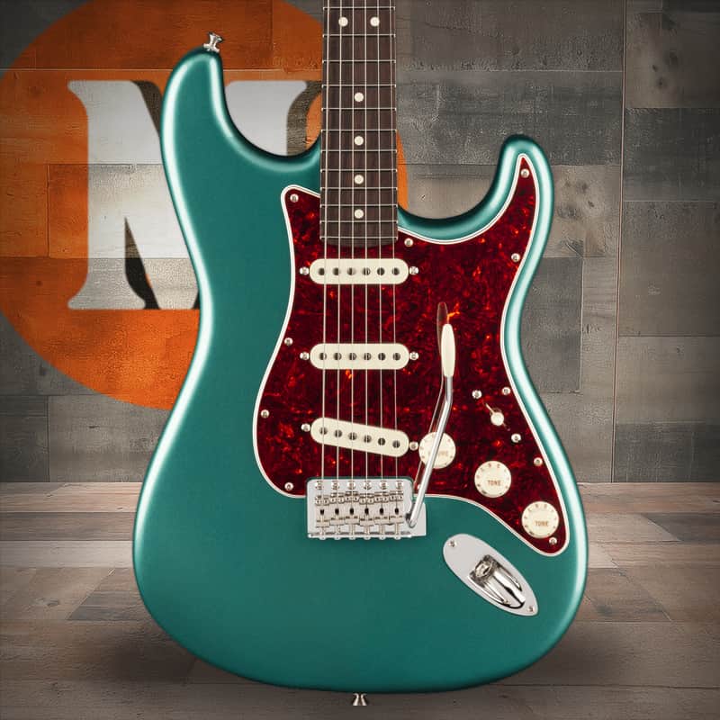 Fender American Professional Classic Stratocaster Rosewood Fingerboard - Faded Sherwood Green Metallic image 1