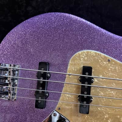 Fender Limited Edition Adam Clayton Jazz Bass 2017 - Purple Sparkle image 5
