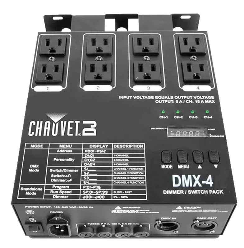 Chauvet DJ DMX4 4-Channel Dimmer / Relay Pack image 1