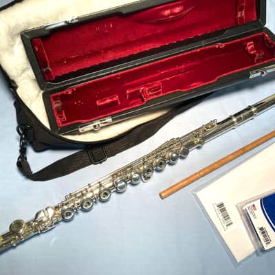 Jupiter Intermediate Flute w/Solid Silver Head-Model 611R-Overhauled-Bright Tone! image 9