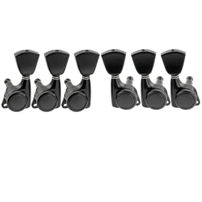 Brio 3x3 Locking Tuners 18:1 Ratio • Full Sealed Locking Machine Heads - Black image 1
