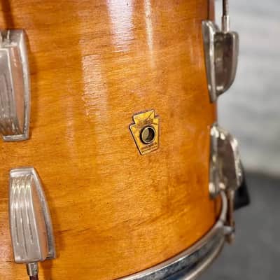 Used Vintage Ludwig/WFL 3pc Drum Set Refinished Natural - Fair image 5