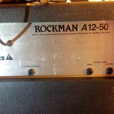 ROCKMAN A12-50 GUITAR AMPLIFIER W/ ULTIMATUM DISTORTION VERY RARE 500 EVER MADE (TOM SCHOLZ -BOSTON image 6