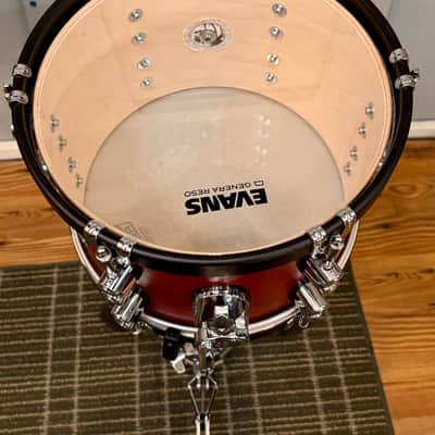 PDP Concept Maple 8x12” Rack Tom in Oxblood Satin Finish with Wood Hoops image 5