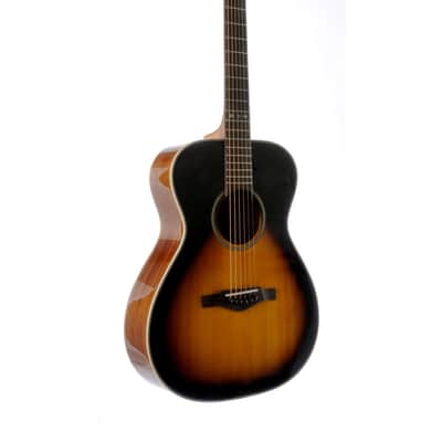 Eko EGO Icon I EQ Vintage Sunburst Sitka Spruce Top OM Electro Acoustic Guitar New image 1