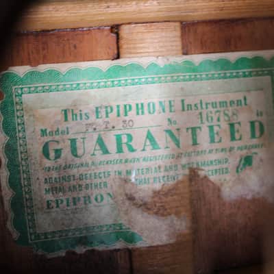1940 Pre War Epiphone FT-30 - Mahogany - 1rst Year 👀 image 12