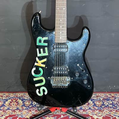 + New Video Fender Stratocaster Ex Gavin Rossdale Bush Black Humbucker Guitar + Case image 5