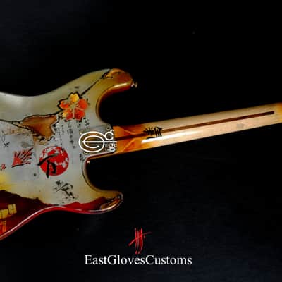 Fender MXY-7 Ohka Left Handed Cherry Blossom Kamikaze Heavy Aged Relic by East Gloves Customs (1of1) image 7