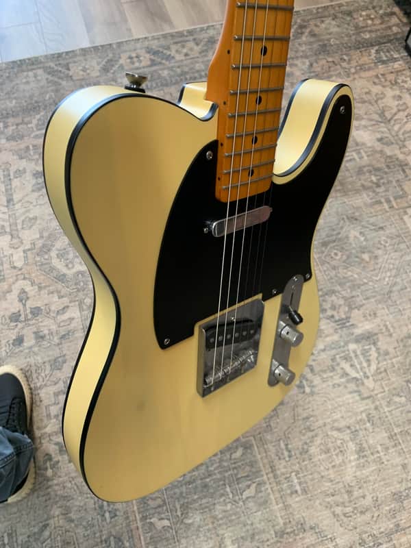 Fender Squier Telecaster 40th Anniversary Limited Edition 2022 - Vintage blonde with black binding