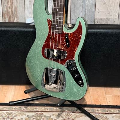 NEW Fender Custom Shop Limited Edition '60s Jazz Bass Deluxe Closet Classic - Aged Sage Green Metallic, Pro Set Up Included! Ships Fast and Free! image 18