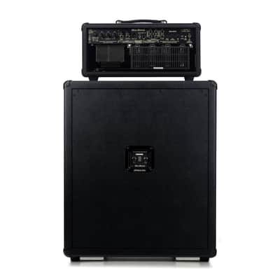Mesa Boogie Mark VII Head w/ 2x12 Rectifier Vertical Cabinet Custom Rig - Black Bronco w/Cream & Black Grille image 2