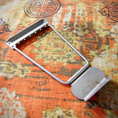 1940s-1960s Harmony Kay Regal Gretsch Oscar Schmidt Trapeze Tailpiece Authentic Vintage Part image 3