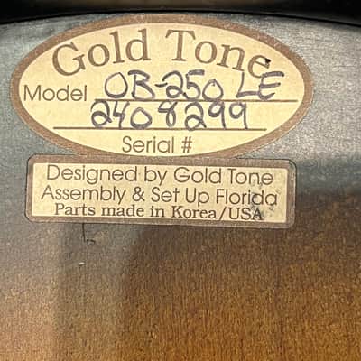 Gold Tone OB-250LE Orange Blossom Resonator Banjo 2006 Natural Flamed Maple w Case image 18