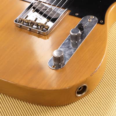 Fender Custom Shop 1953 Stealth Esquire Roasted Ash Journeyman Relic Butterscotch Blonde Masterbuilt Andy Hicks image 10