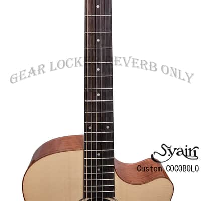S.yairi Custom made solid sitka spruce & Cocobolo grand auditorium acoustic guitar Syairi image 11